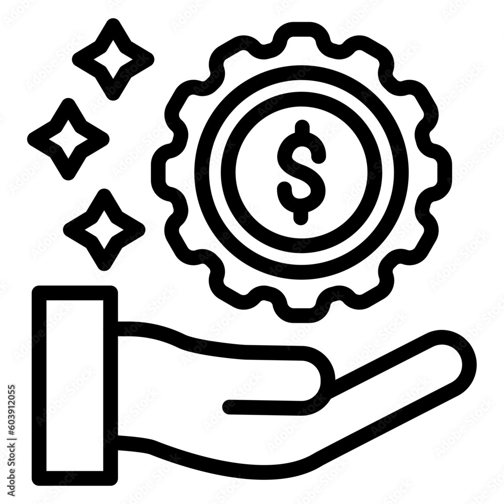 Vector Design Financial Bonus Icon Style Vector Design Financial Bonus Icon Style