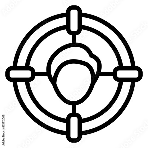 Vector Design Headhunting Icon Style