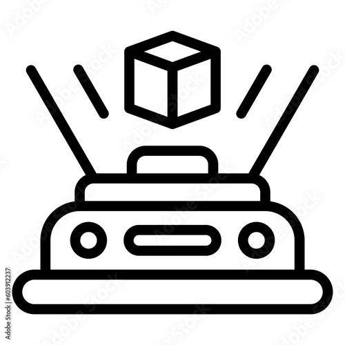 Vector Design Hologram Icon Style