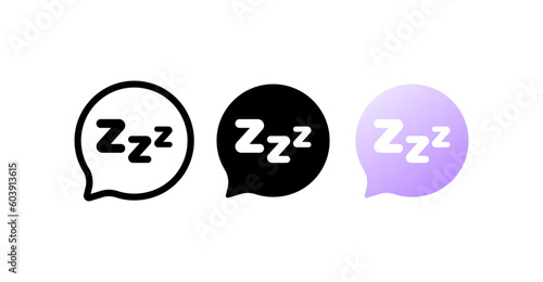 Dream. Different styles ,colored, sleep icon. Vector icons.