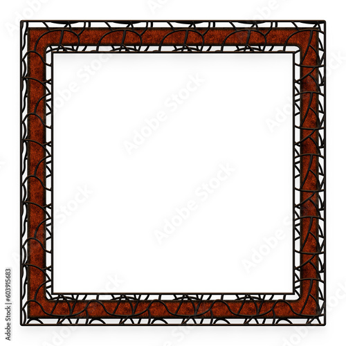 Rustic Cage square frame. This is a part of a set which also includes uppercase and lowercase letters, numbers, symbols and other frames. © callmefay