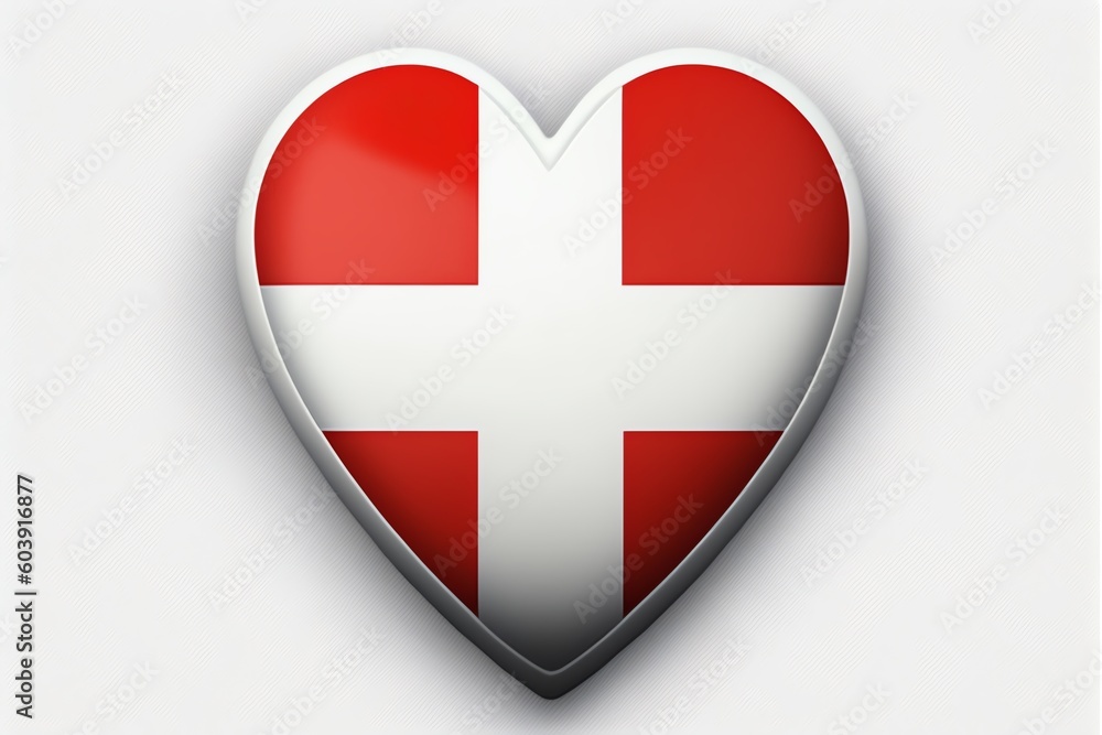 Obraz premium Heart and First aid symbol. Heart therapy concept. Cardiology. Generative AI