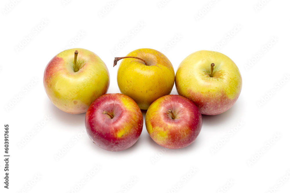 ripe apple isolated on white background