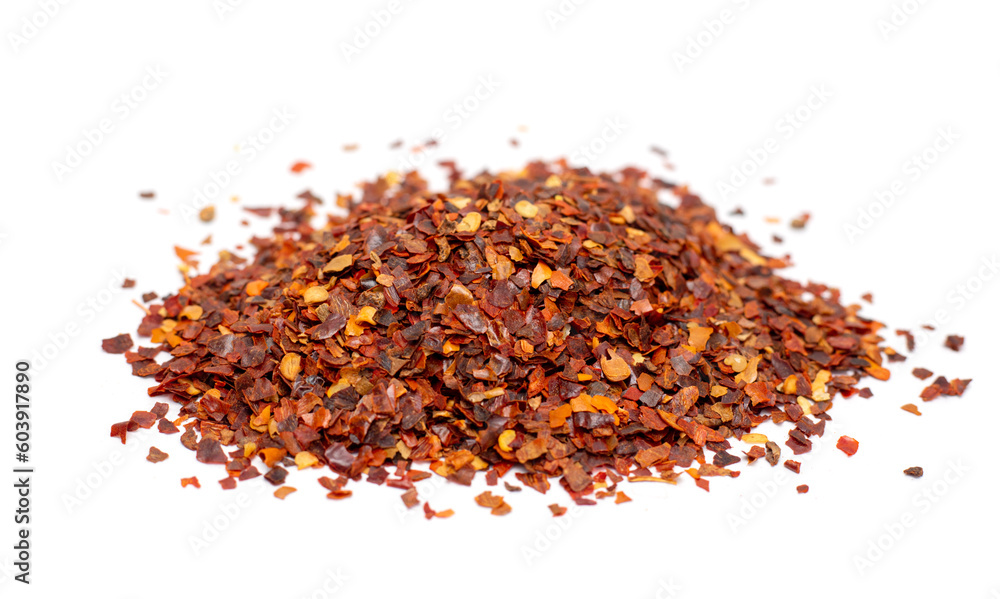 ground red chili pepper on white background ground red chili pepper on white background