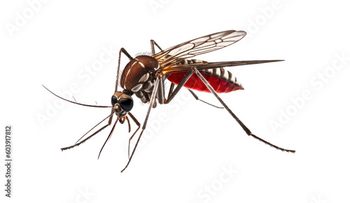 Bloodsucker mosquito isolated  on transparent background png file
