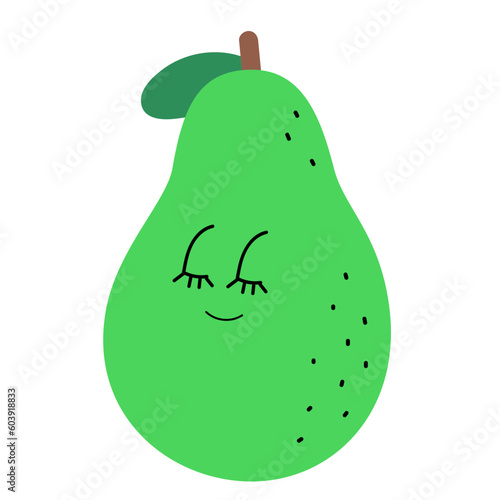Happy Fruit Characters_Pear