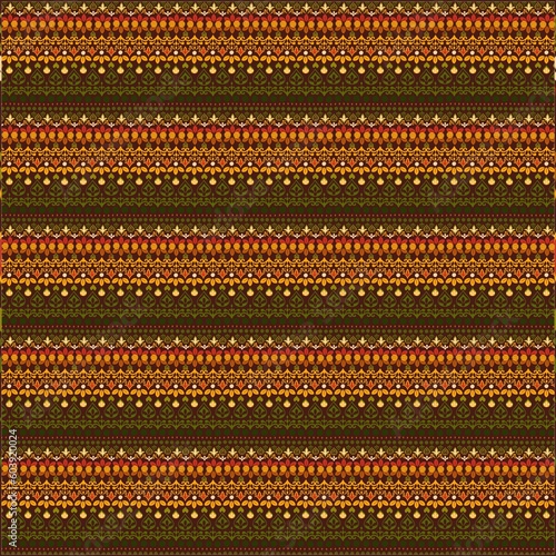 Illustration tribal seamless pattern traditional 