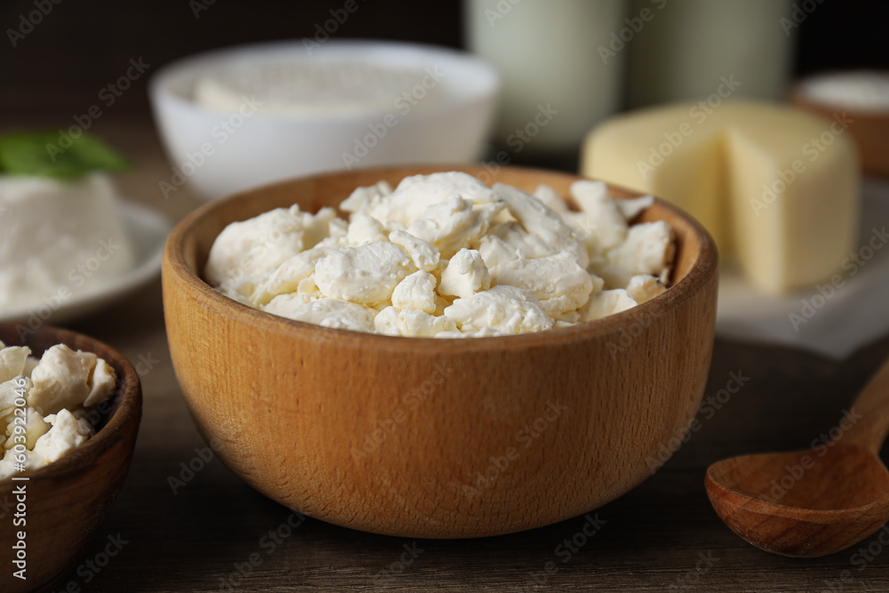 Concept of tasty food - different dairy products Concept of tasty food - different dairy products