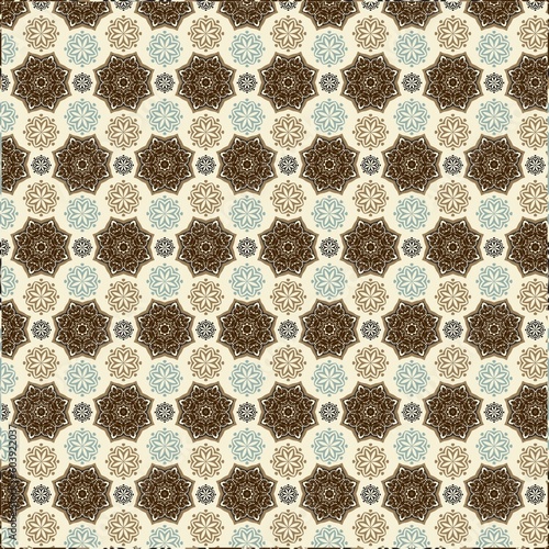 Illustration Flower pattern abstrack seamless 