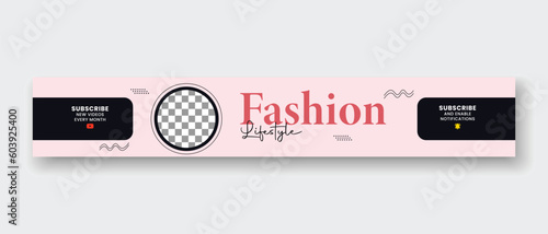 Professional Fashion YouTube Cover, YouTube Header and YouTube Banner design social media cover design, Fashion cover and Fashion header for YouTube