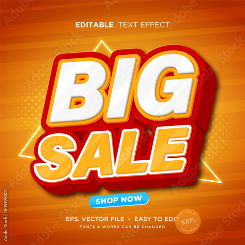 Big sale 3D editable text effect
