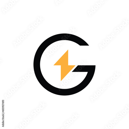 Free Download g logo modern letter tehnology label vector electric - GFXLoad