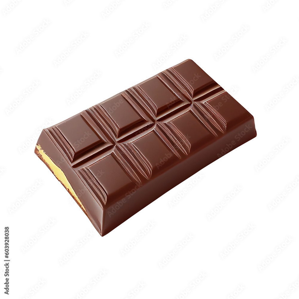 Fototapeta premium chocolate bar created with Generative AI