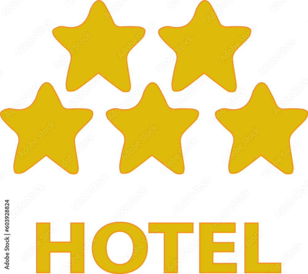 Obraz premium 5 star hotel vector icon eps 10.