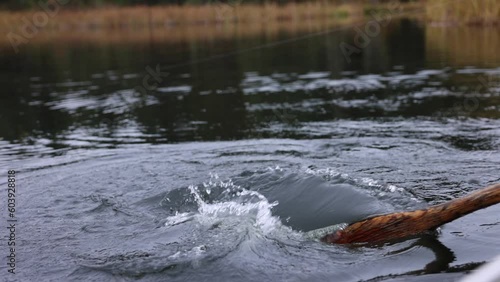 Wallpaper Mural Rowing Oar In Row Boat At Lake Rowboat fishing Torontodigital.ca