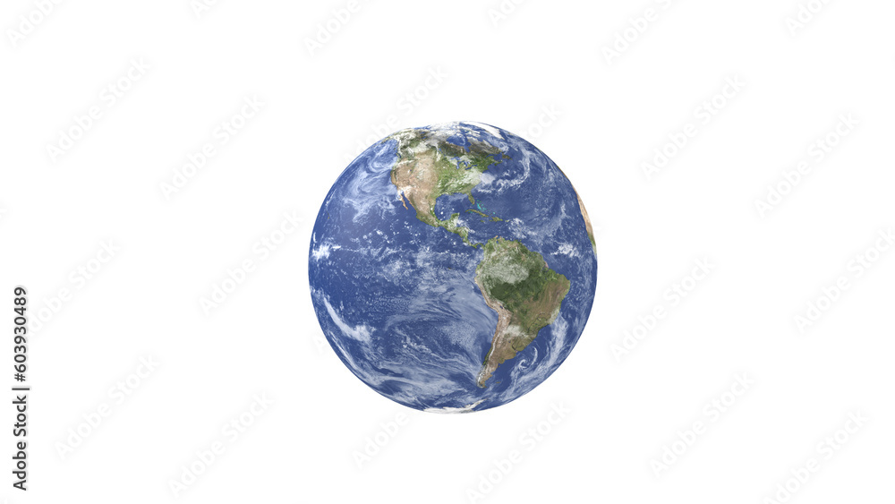 earth globe on transparent background. Earth globe on white. 