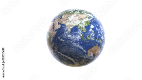 earth globe on transparent background. Earth globe on white. 