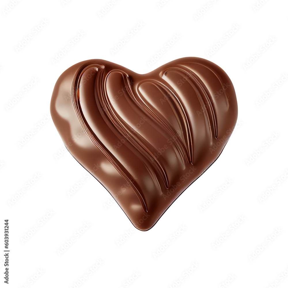 heart shaped chocolate created with Generative AI heart shaped chocolate created with Generative AI