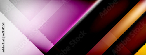 Light and shadow squares and lines abstract background