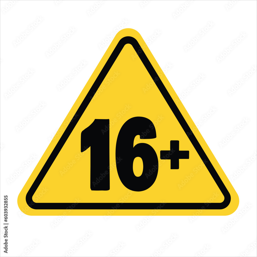 product age limit icon children teenagers 16 years old product age limit icon children teenagers 16 years old