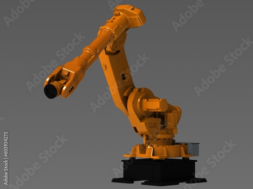 ABB IRB 6640-235 - 2.55 Robot 3D Rendering
