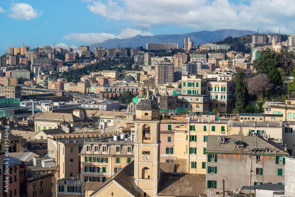Genova, Italy - one of the most powerful maritime republics for 6 centuries, Genoa still displays one of the most important harbours in Europe, which is also a main landmark for the city

