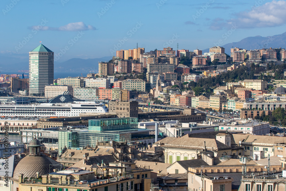 Genova, Italy - one of the most powerful maritime republics for 6 centuries, Genoa still displays one of the most important harbours in Europe, which is also a main landmark for the city
