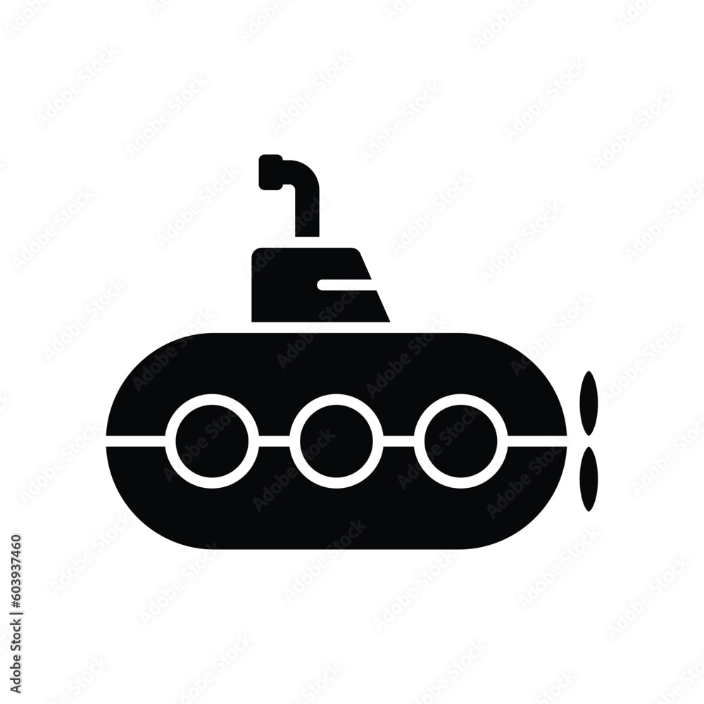submarine icon vector design template in white background submarine icon vector design template in white background