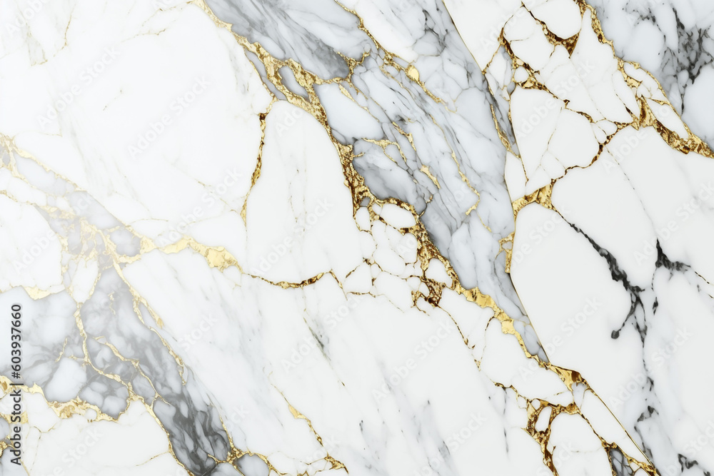 Abstract black, white and gold marble texture background