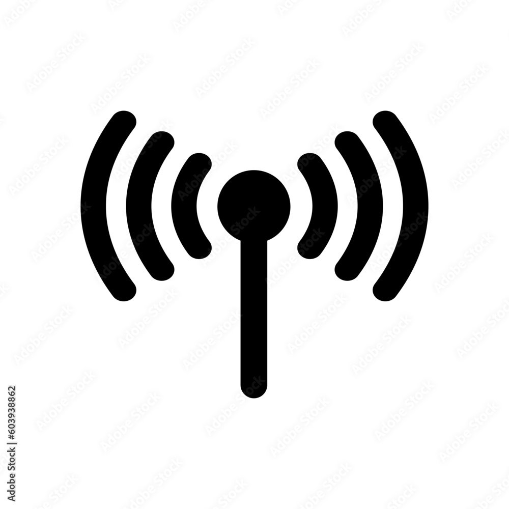Wireless Internet Access Antenna Isolated Icon Vector Illustration Wireless Internet Access Antenna Isolated Icon Vector Illustration