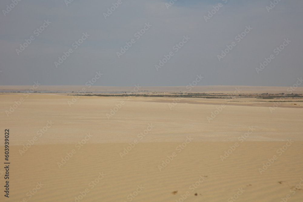 desert and sand on an over casted weather desert and sand on an over casted weather