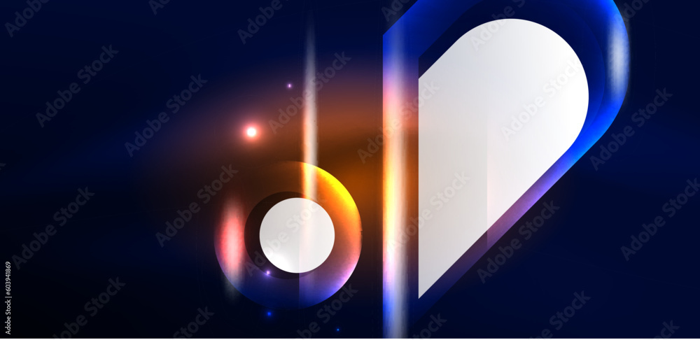 Abstract background glowing neon light geometric shapes. Space cosmic or magic energy vector wallpaper For Wallpaper, Banner, Background, Card, Book Illustration, landing page Abstract background glowing neon light geometric shapes. Space cosmic or magic energy vector wallpaper For Wallpaper, Banner, Background, Card, Book Illustration, landing page