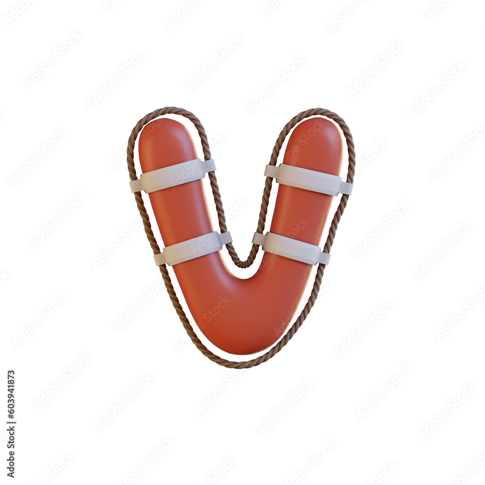 Marine Help 3D Alphabet or PNG Letters