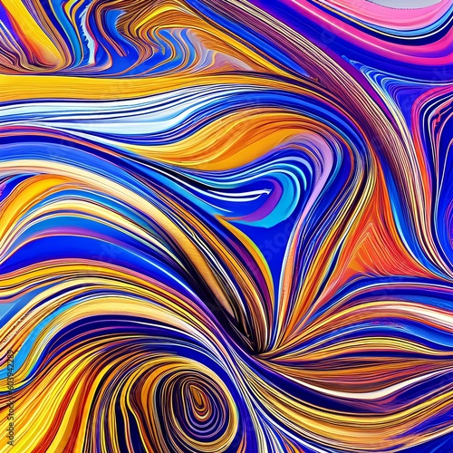547 Abstract Ink Patterns: An artistic and expressive background featuring abstract ink patterns in bold and vivid colors that create a dynamic and creative ambiance1, Generative AI
