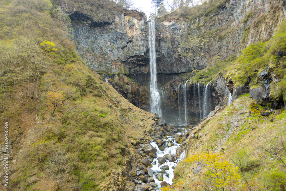 Lake Chuzenji and Kegon Falls view in japan, Tochigi prefecture, near Nikko shi Lake Chuzenji and Kegon Falls view in japan, Tochigi prefecture, near Nikko shi