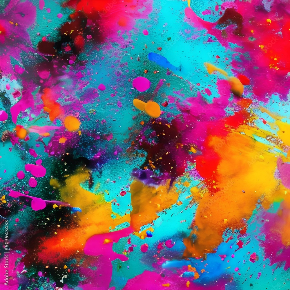 527 Abstract Ink Blots: An artistic and expressive background featuring abstract ink blots in bold and vivid colors that create a dynamic and creative ambiance5, Generative AI