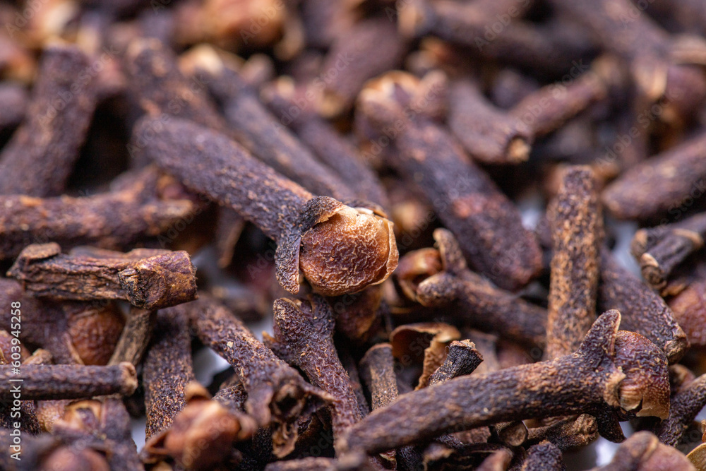 Clove. Dried Clove on wooden background. Spices concept. food background Clove. Dried Clove on wooden background. Spices concept. food background