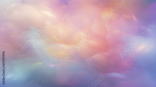 Sky soft light 3d rendering illustration of gradient pastel background abstract  in sweet color. Generative Ai.