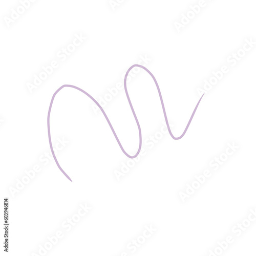 Purple doodle line