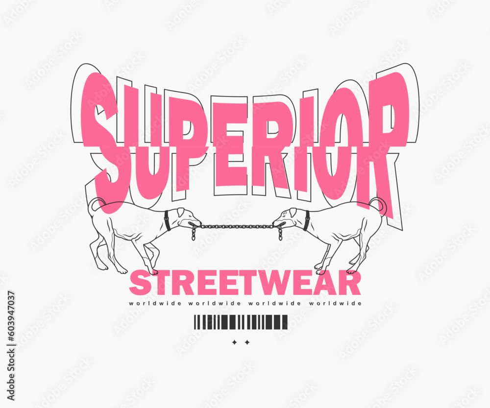 futuristic illustration of superior t shirt design, vector graphic, typographic poster or tshirts street wear and Urban style futuristic illustration of superior t shirt design, vector graphic, typographic poster or tshirts street wear and Urban style