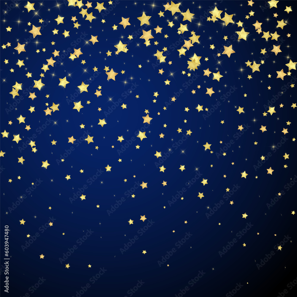 Magic stars vector overlay. Gold stars scattered Magic stars vector overlay. Gold stars scattered