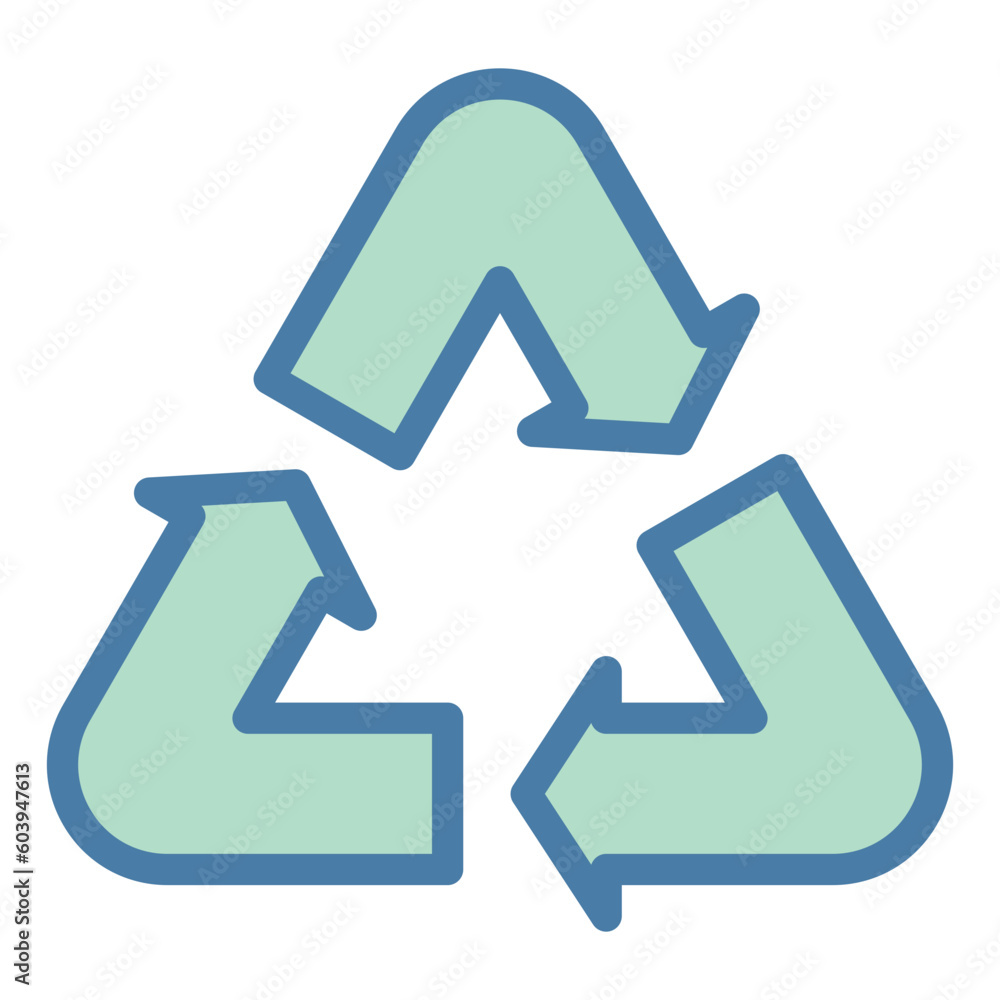 Environmental sustainability or recycling icon Environmental sustainability or recycling icon