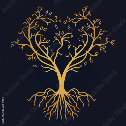 Tree of Life , Yggdrasil vector	
