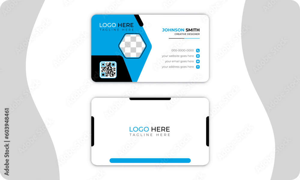 Simple and modern creative business card. Clean template vector. Simple and modern creative business card. Clean template vector.