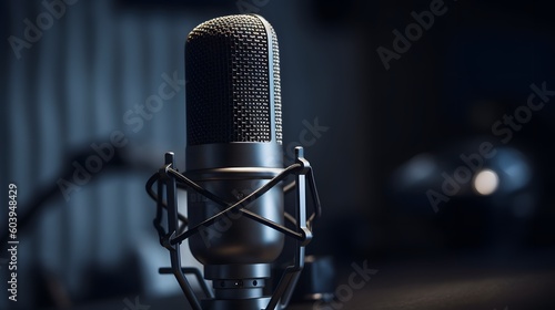 Generative AI. Studio microphone