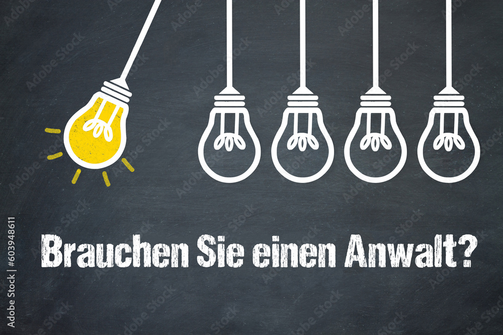 Fototapeta premium Brauchen Sie einen Anwalt? 