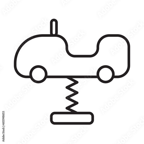 ROCKING CAR design vector icon design vector line icon svg