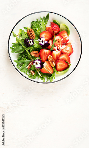 Spring vegetable salad. Tasty healthy food