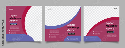 Digital marketing agency or corporate social media post template