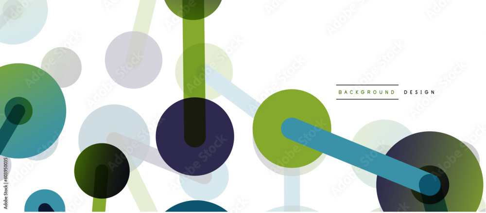 Abstract background. Round dots connected by lines. Trendy techno business template for wallpaper, banner, background or landing Abstract background. Round dots connected by lines. Trendy techno business template for wallpaper, banner, background or landing